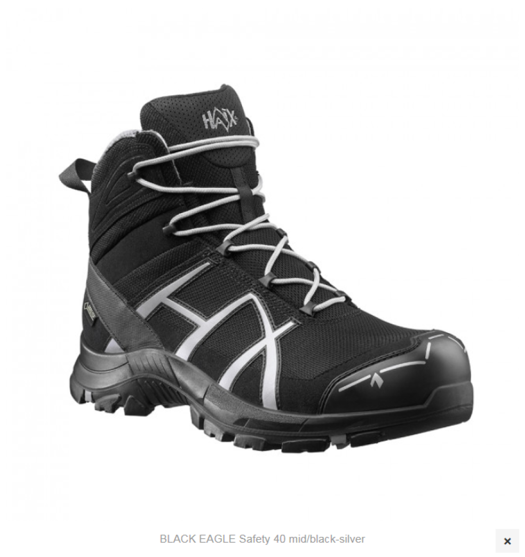 Haix BLACK EAGLE Safety 40 mid/black-silverUK 8,5